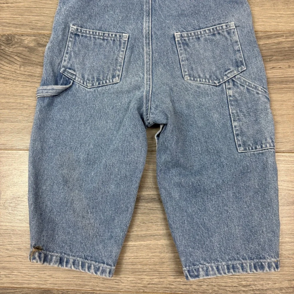 Vintage Old Navy Baby Denim Overalls 18–24M Blue Y2K Carpenter Style Retro